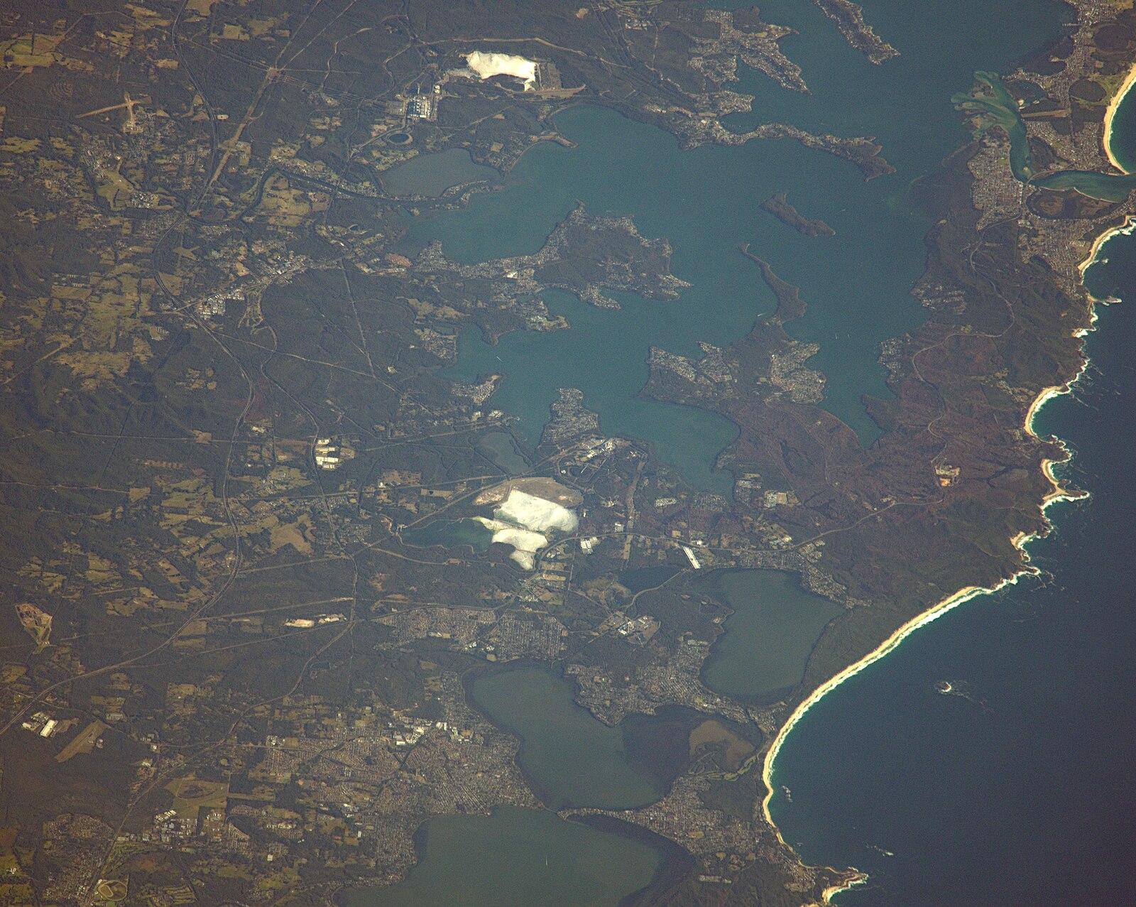Lake Macquarie and Central Coast, ISS 037 E 020014 dehazed